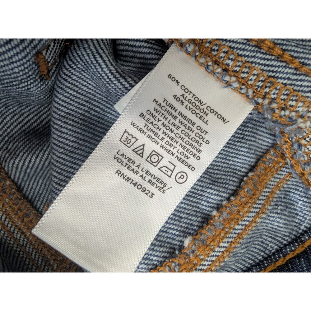 LOFT! SUPER CUTE WIDE LEG, HIGH WAIST SKY BLUE DENIM WIDE WAISTBAND JEANS! SZ 2 - Picture 8 of 12